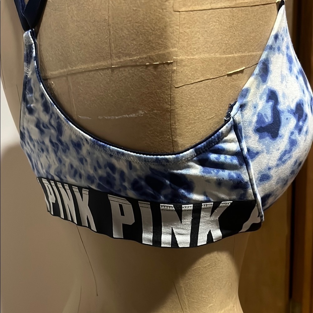 PINK Victoria's Secret Navy Tie-Dye Bra - Picture 2 of 5